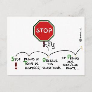 Cartes de coaching : S.T.O.P. Postcard