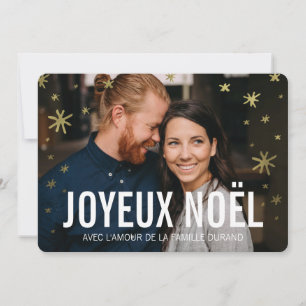 Cartes de noël photo Joyeux Noel Holiday Card