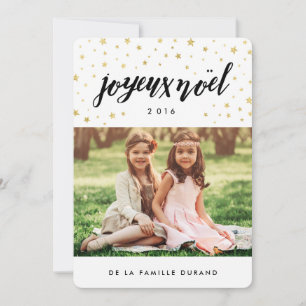 Cartes de noël photo   Joyeux Noel Holiday Card