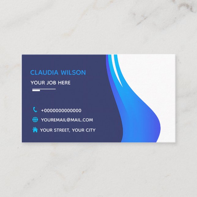 Cartes de visite États-Unis : 8,9 cm x 5,1 cm Business Card (Front)