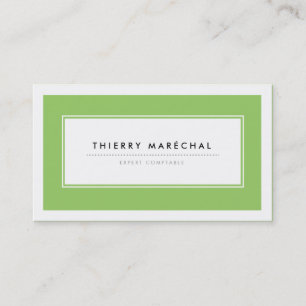 Cartes de Visite Modernes Vert Business Card