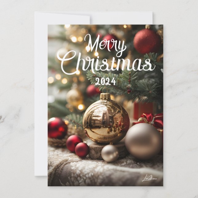 Cartes Pour Fêtes Annuelles Bel arbre de Noël Holiday Card (Front)