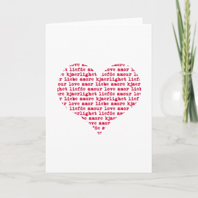 cartes Saint Valentin Holiday Card (Front)