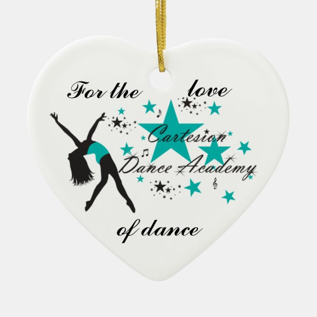 Cartesion Dance Heart Ornament (Front)