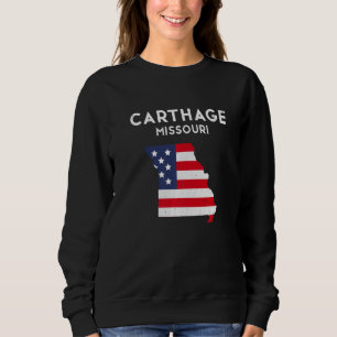 Carthage Missouri USA State America Travel Missour Sweatshirt