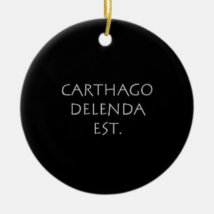 Carthago delenda est ceramic tree decoration