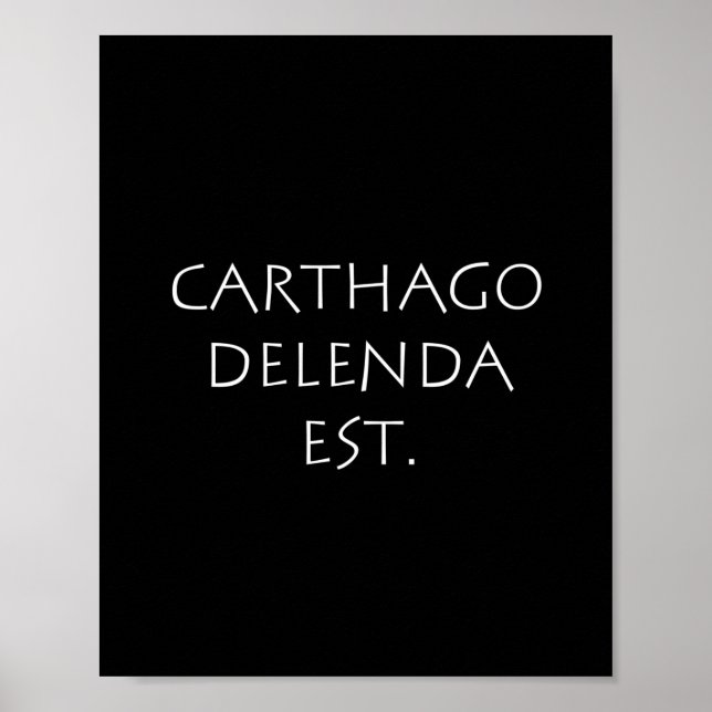 Carthago delenda est poster (Front)