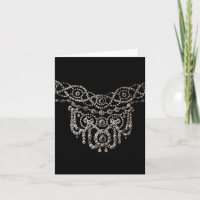 Cartierr Jewellery Necklace ~ Greeting / Note Card