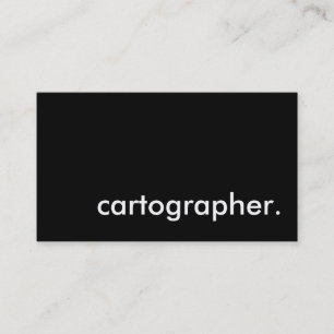 cartographer. business card