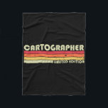 Cartographer Funny Job Title Profession Birthday W Fleece Blanket<br><div class="desc">Cartographer Funny Job Title Profession Birthday Worker Idea</div>