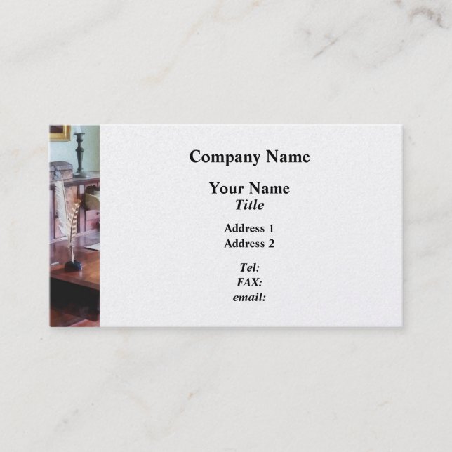 Cartographer's Desk Business Card (Front)