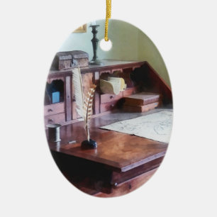 Cartographer's Desk Ceramic Tree Decoration