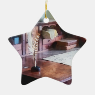 Cartographer's Desk Ceramic Tree Decoration
