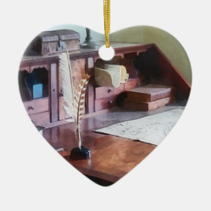 Cartographer's Desk Ceramic Tree Decoration