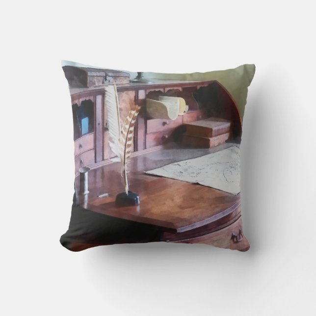 Cartographer's Desk Cushion (Front)