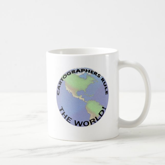 Cartographers Rule The World! Coffee Mug (Right)