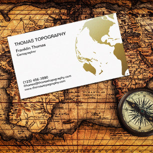 Cartographic Map Maker Business Card