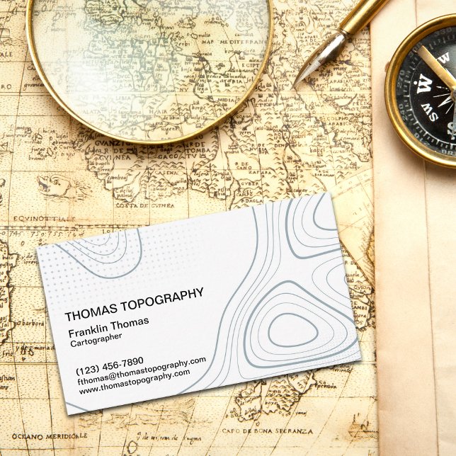 Cartographic Map Maker Business Card (Creator Uploaded)