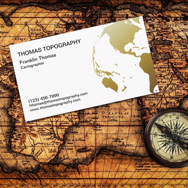 Cartographic Map Maker Business Card (Creator Uploaded)