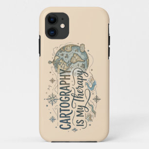 Cartography Is My Therapy iPhone Cases