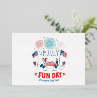 Cartoon 4th of July Invitation – Summer Picnic