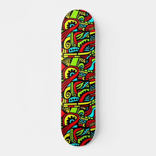 Cartoon Abstract Skateboard (Front)