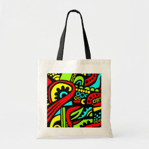 Cartoon Abstract Tote Bag