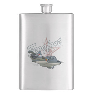 Cartoon aeroplane hip flask