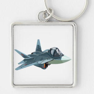 Cartoon aeroplane key ring