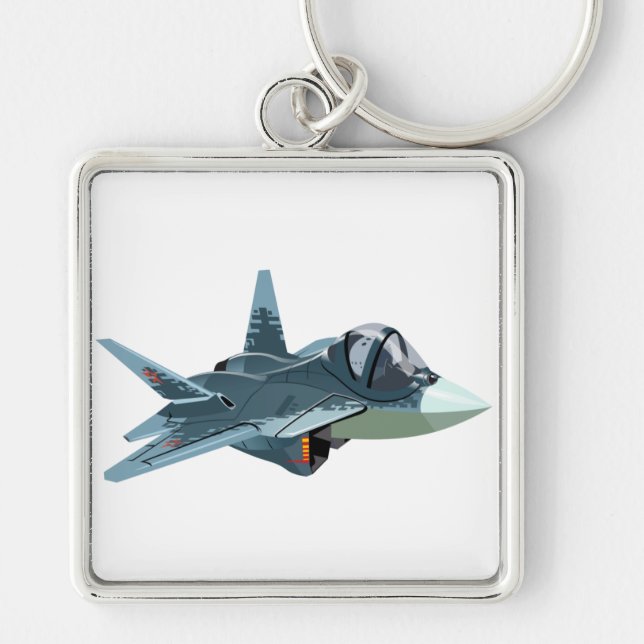 Cartoon aeroplane key ring (Front)