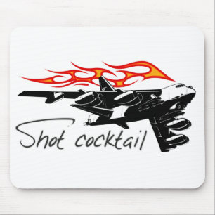 Cartoon aeroplane mouse pad