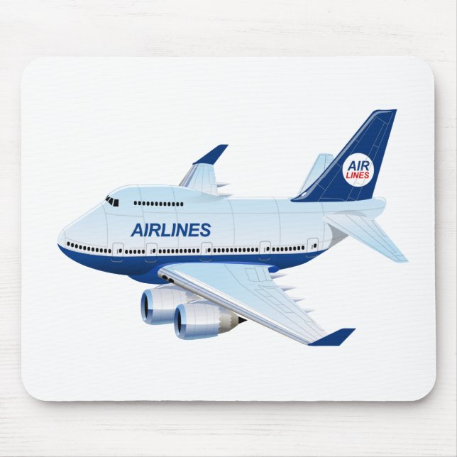 Cartoon aeroplane mouse pad (Front)