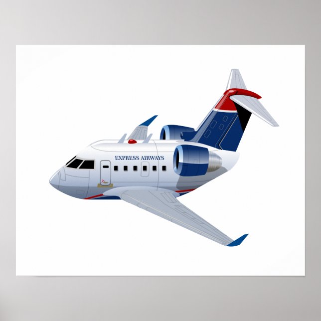 Cartoon aeroplane poster (Front)