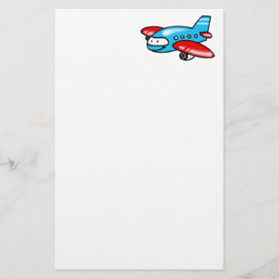 cartoon aeroplane stationery