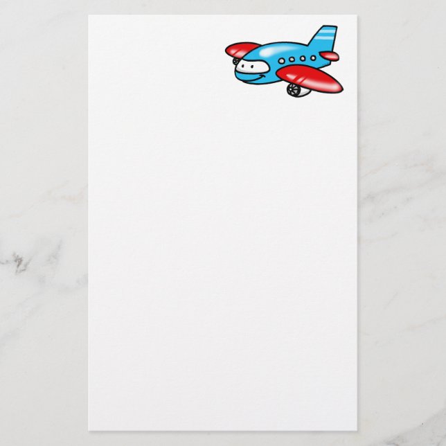 cartoon aeroplane stationery (Front)