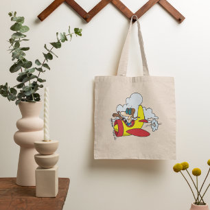 Cartoon Aeroplane Tote Bag