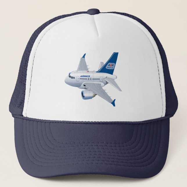Cartoon aeroplane trucker hat (Front)