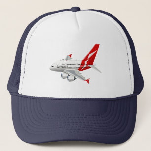 Cartoon aeroplane trucker hat