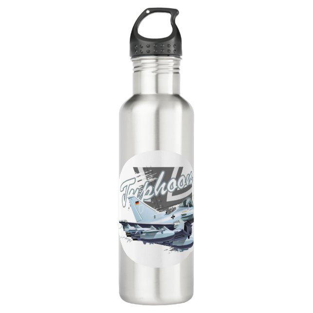 Cartoon aeroplanes stainless steel water bottle (Front)