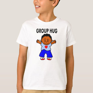 cartoon African American boy long sleeves tees