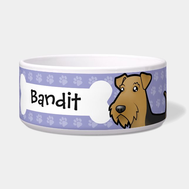 Cartoon Airedale Terrier / Welsh Terrier (Front)