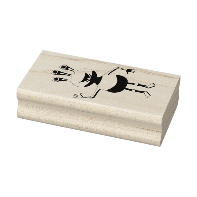 Cartoon Alien Rubber Stamp (Stamp)
