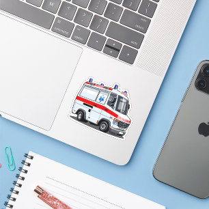 Cartoon Ambulance Car