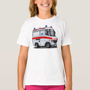 Cartoon Ambulance Car T-Shirt