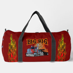 Cartoon american truck "Big Rig" Duffle Bag