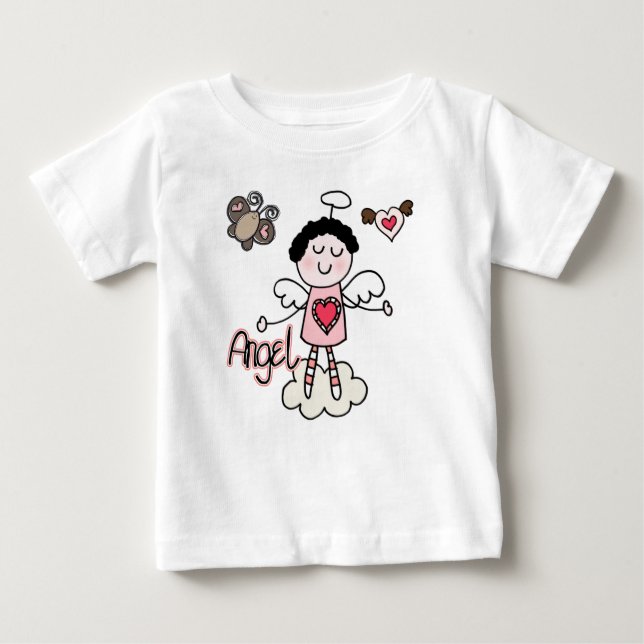 Cartoon Angel Girly Baby Tutu Bodysuit (Front)