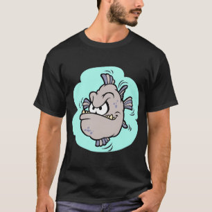 Cartoon Angry Fish T-Shirt