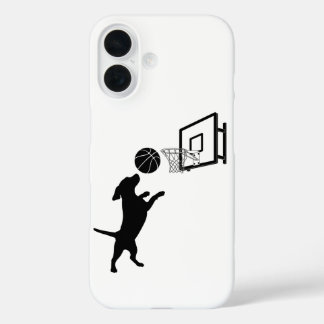 Cartoon Animal Basketball iPhone 16 Case