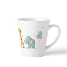 Cartoon Animal Parade in Pastel - Fun Mug Design