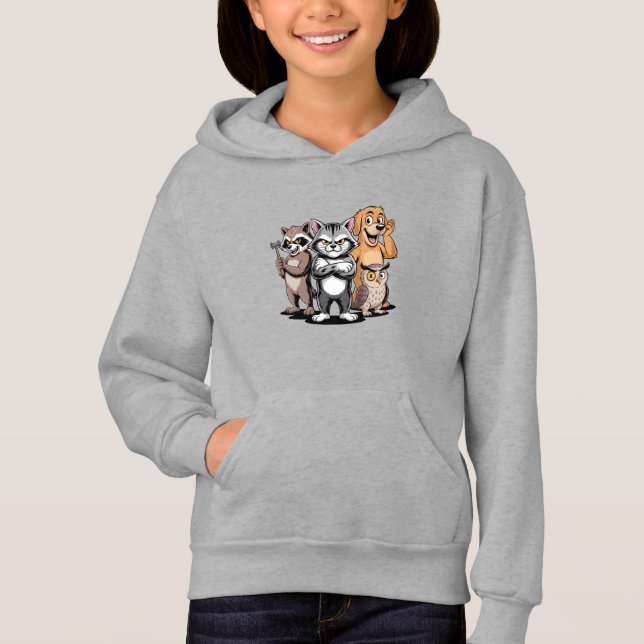 Cartoon Animal Team Character Illustration (Front)